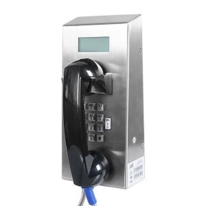 SIP vandálálló billentyűzetű telefon LCD kijelzővel