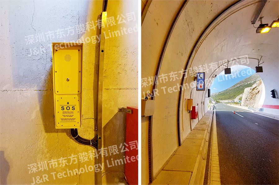 Horvátország Highway Tunnel sürgősségi telefon projekt